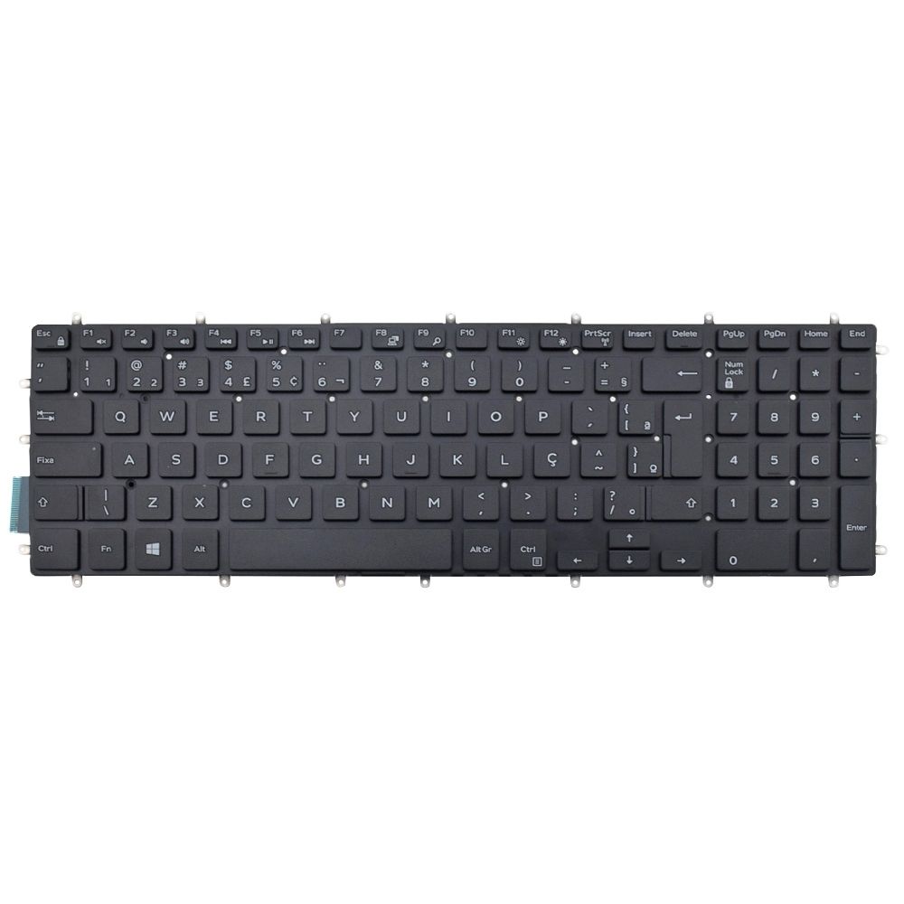 Teclado para Notebook Dell Vostro 3583, ABNT2 Preto, possui teclas confortáveis e 12 meses de garantia.