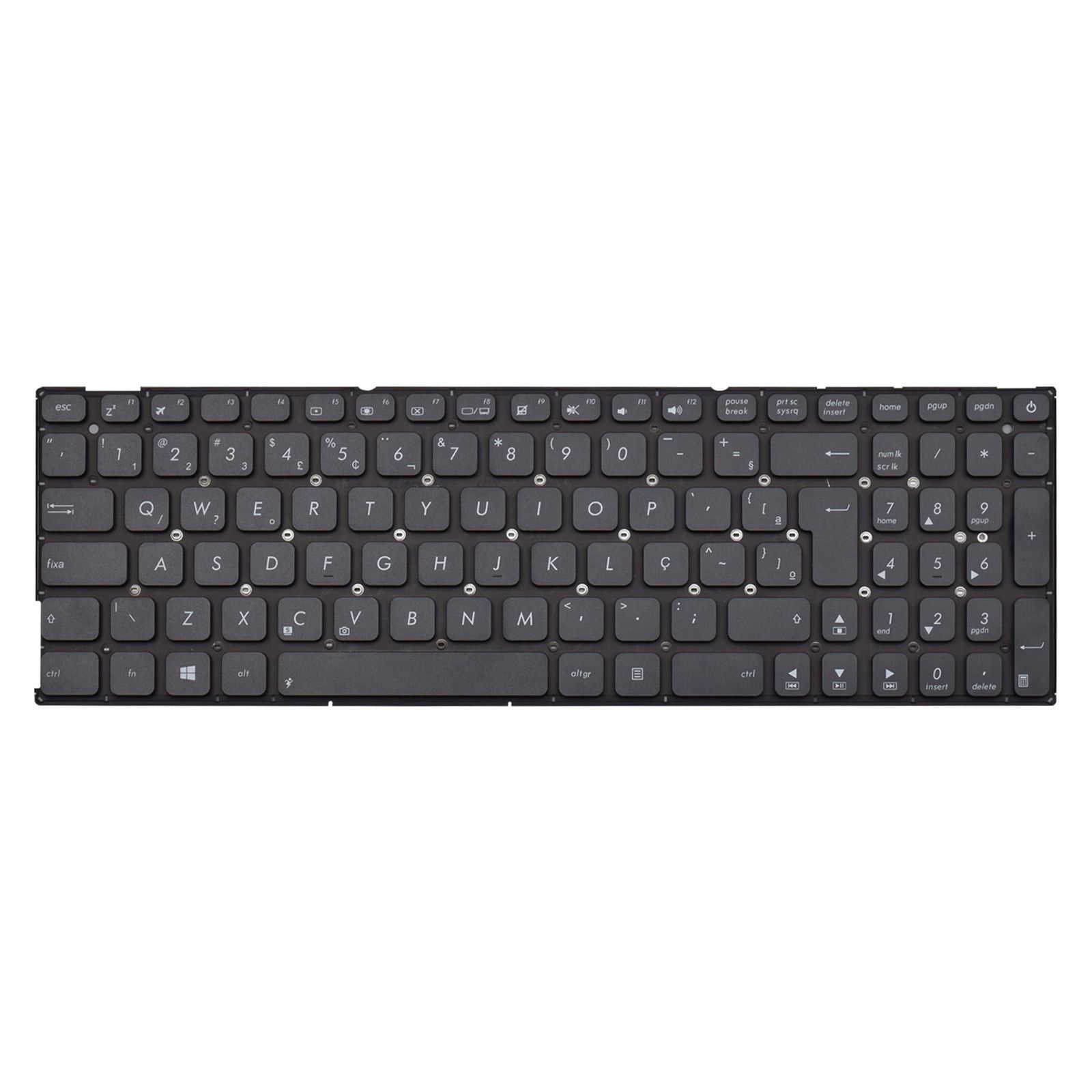 Teclado para Notebook Asus Vivobook X541UA-GO1987T, ABNT2 Preto, possui teclas confortáveis e 12 meses de garantia.