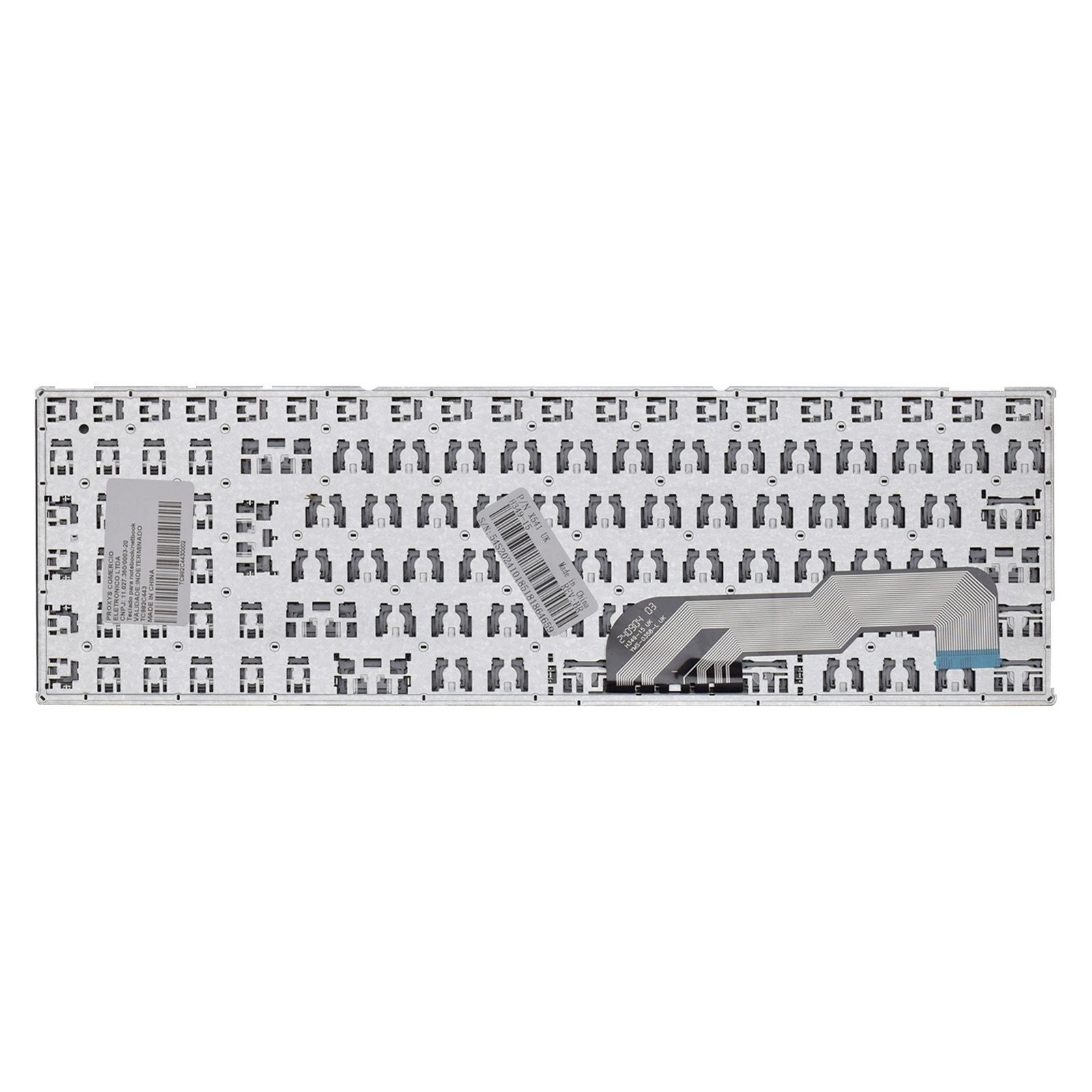 Teclado para Notebook Asus Vivobook X541N, ABNT2 Preto, possui teclas confortáveis e 12 meses de garantia.