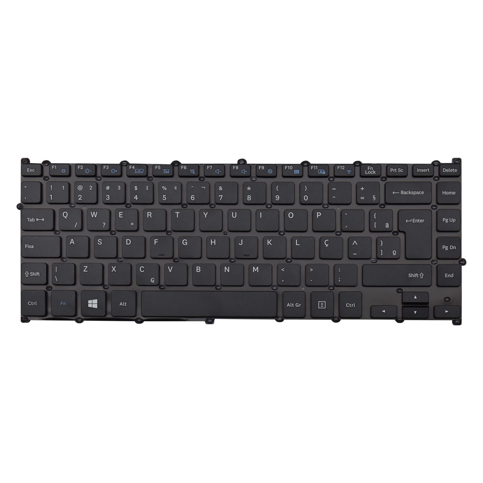 Teclado para Notebook Samsung Expert NP340XAA, ABNT2 Preto, possui teclas confortáveis e 12 meses de garantia.