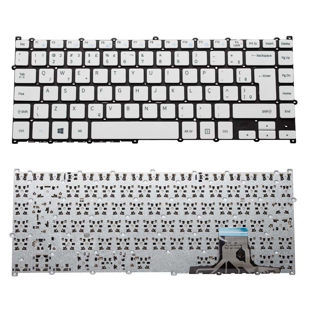Teclado para Notebook Samsung Essentials NP300E4L-KW1BR Branco