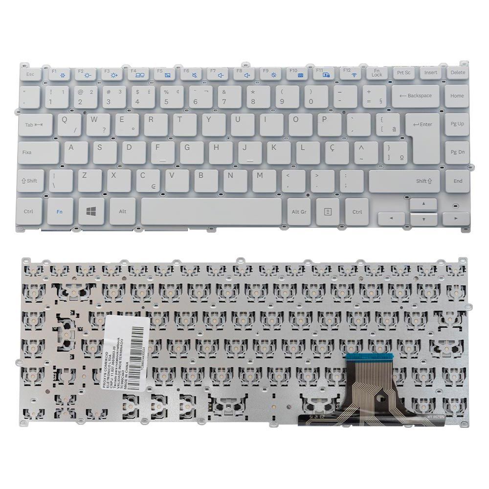 Teclado para Notebook Samsung Expert NP300E4M-KW3BR Branco