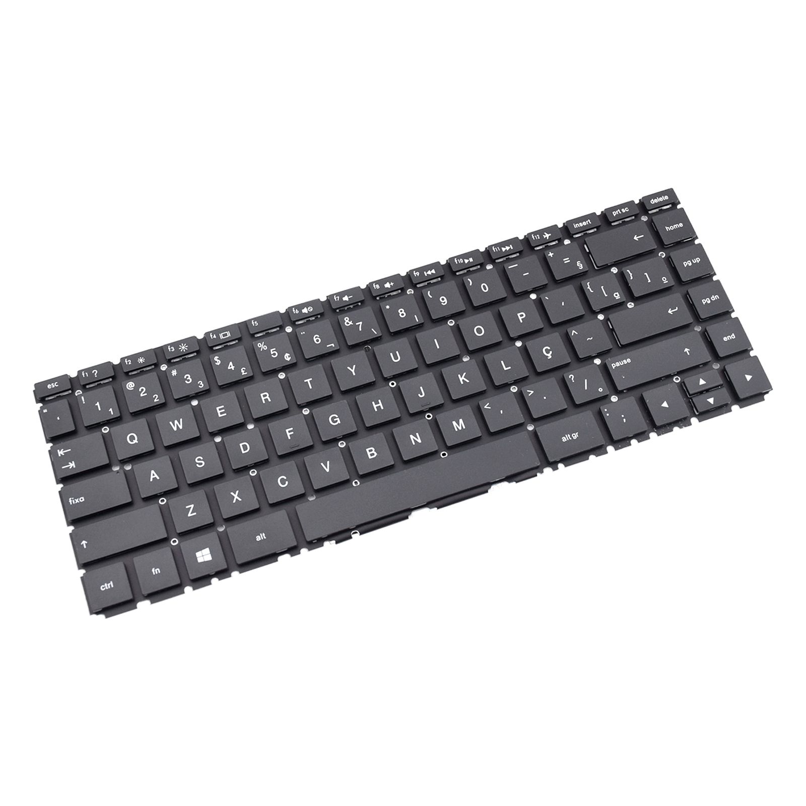 Teclado para Notebook Hp 240 G6, ABNT2 Preto, possui teclas confortáveis e 12 meses de garantia.