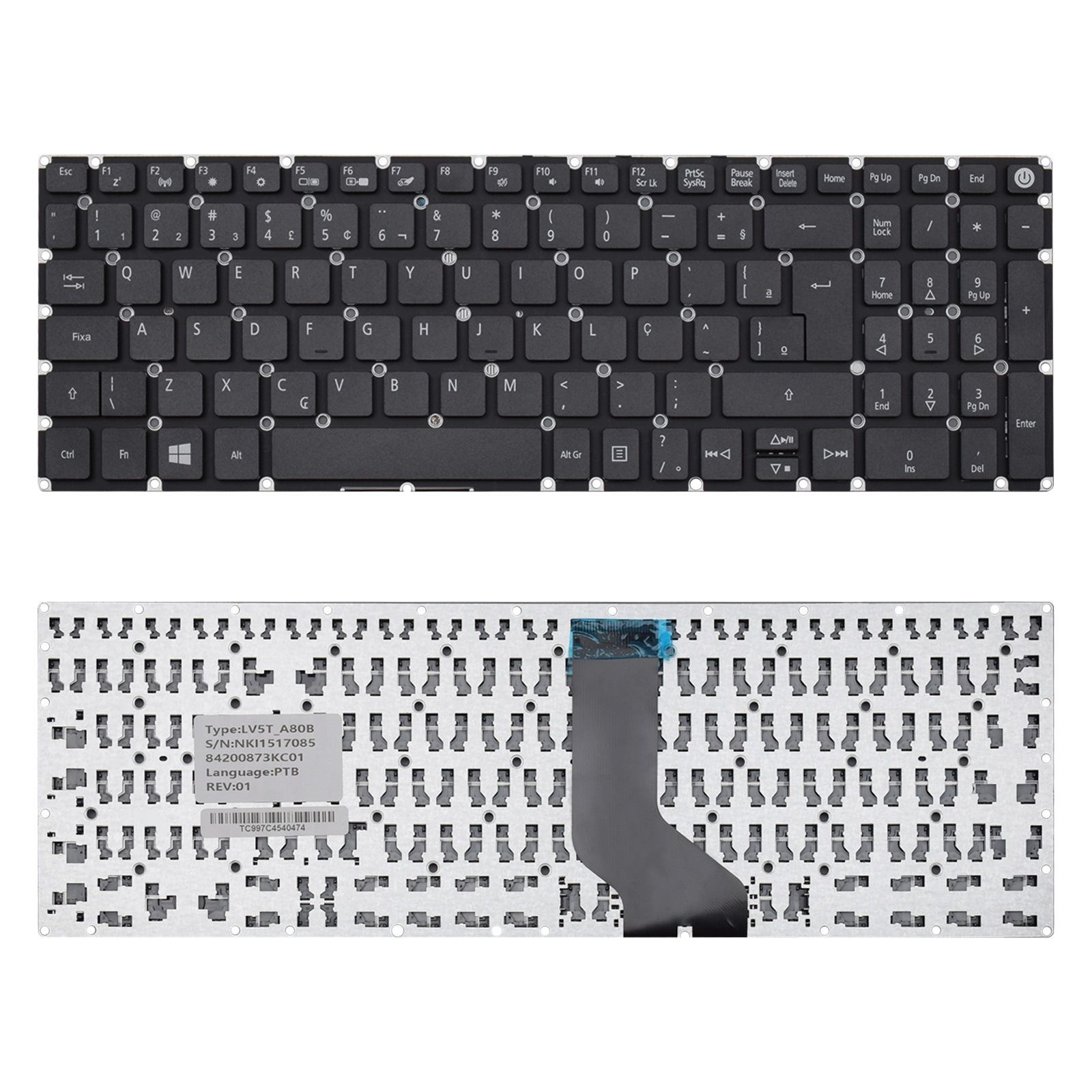 Teclado para Notebook Part Number 08YD54