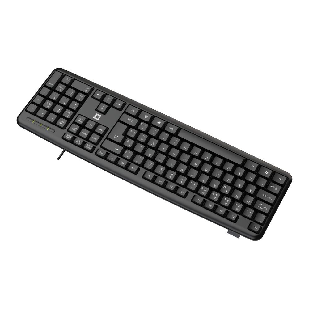 Teclado LeaderTech KB200 USB ABNT2 Com Fio Preto