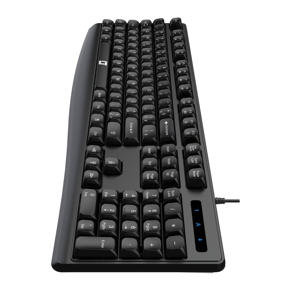 Teclado LeaderTech KB300 USB ABNT2 Com Fio Preto