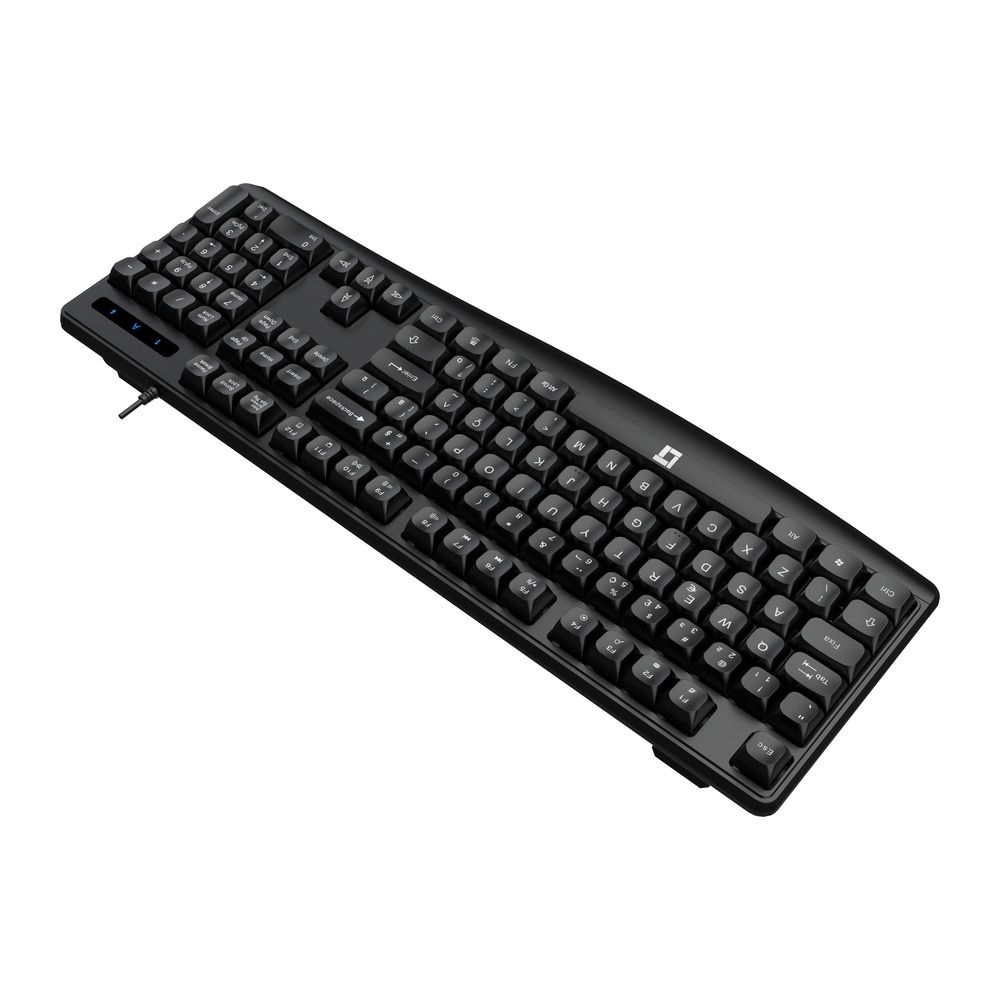 Teclado LeaderTech KB300 USB ABNT2 Com Fio Preto