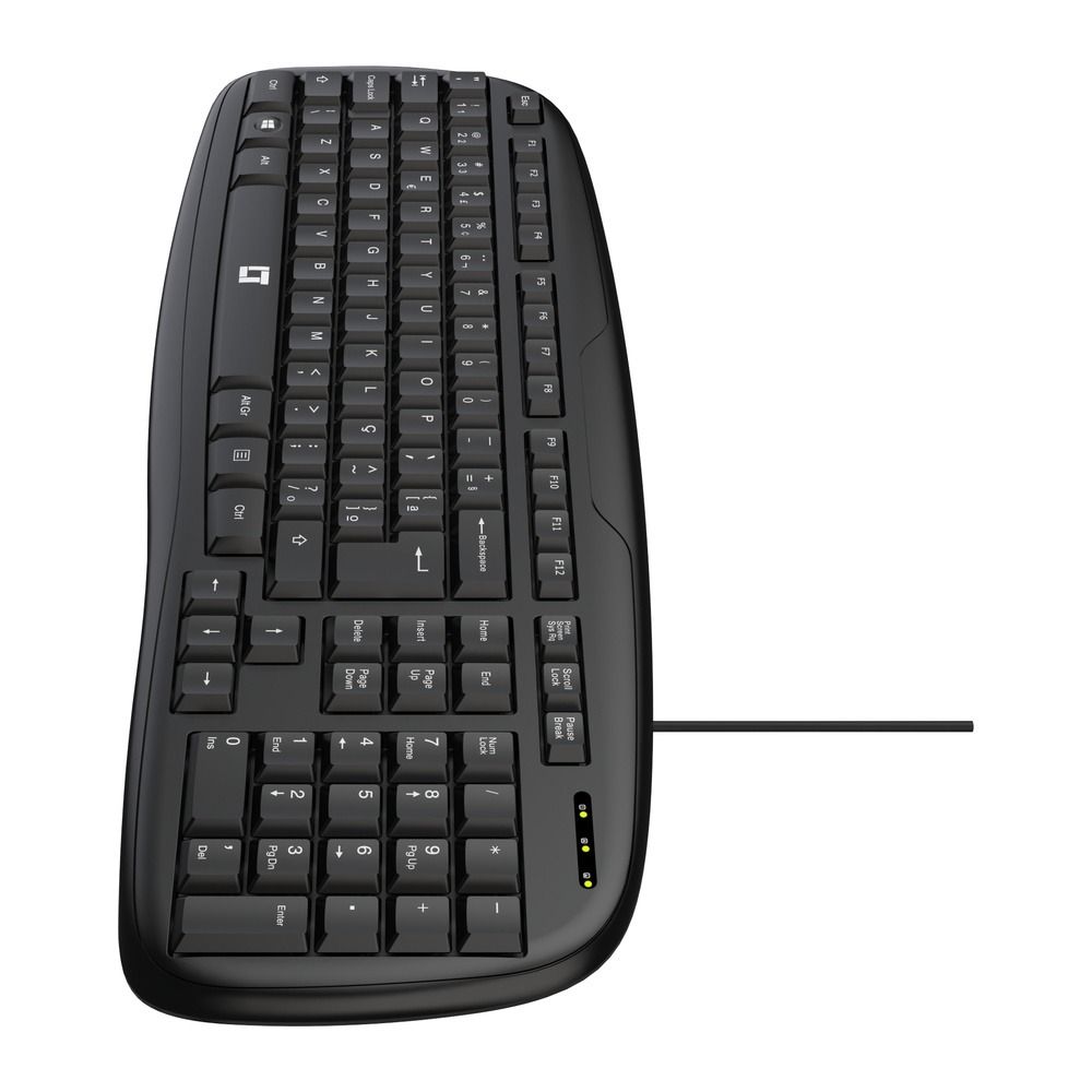 Teclado LeaderTech KB400 Chocolate USB ABNT2 Com fio Preto