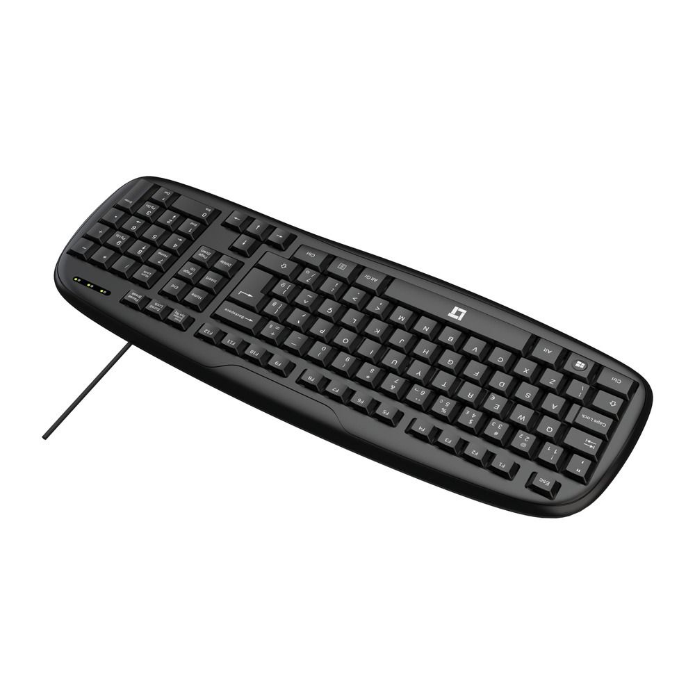Teclado LeaderTech KB400 Chocolate USB ABNT2 Com fio Preto