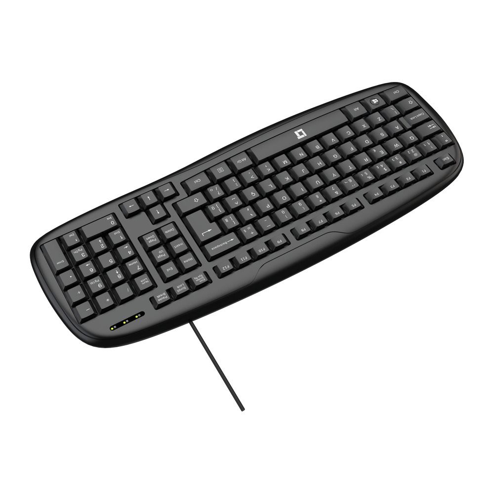 Teclado LeaderTech KB400 Chocolate USB ABNT2 Com fio Preto