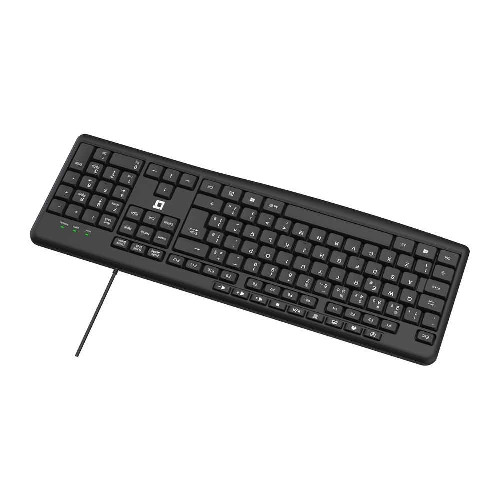 Teclado LeaderTech KB1000 USB ABNT2 Com Fio Preto