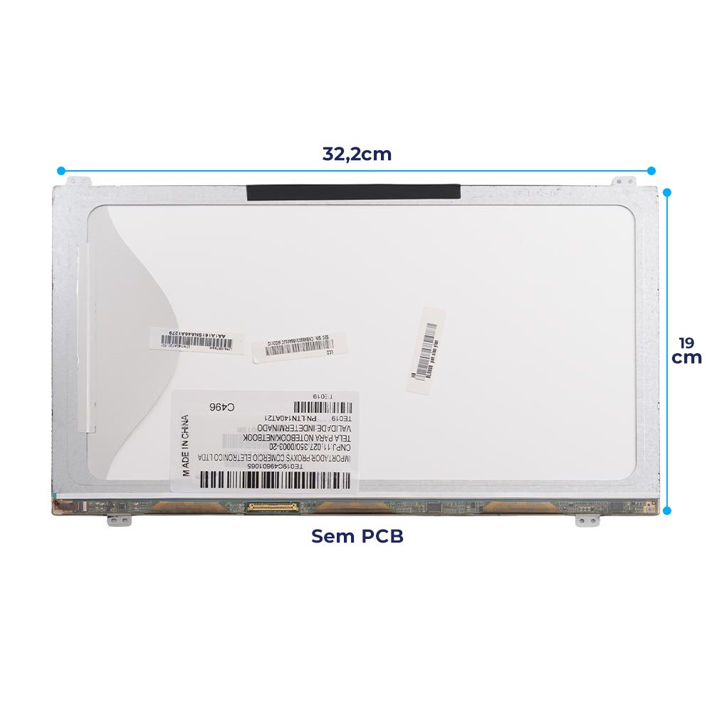 Tela 14" LED Ultra Slim Para Notebook Samsung NP305E4A-AD2BR