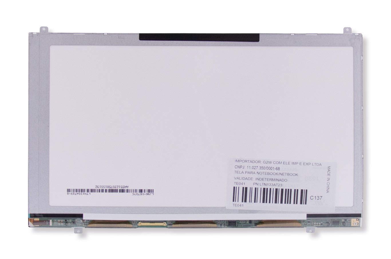 Tela LED de 13.3" para Notebook Samsung Ativ Book NP530U3C-AD3BR, Fosca HD (1366 x 768) 40 Pinos , qualidade A+ e 12 meses de garantia.