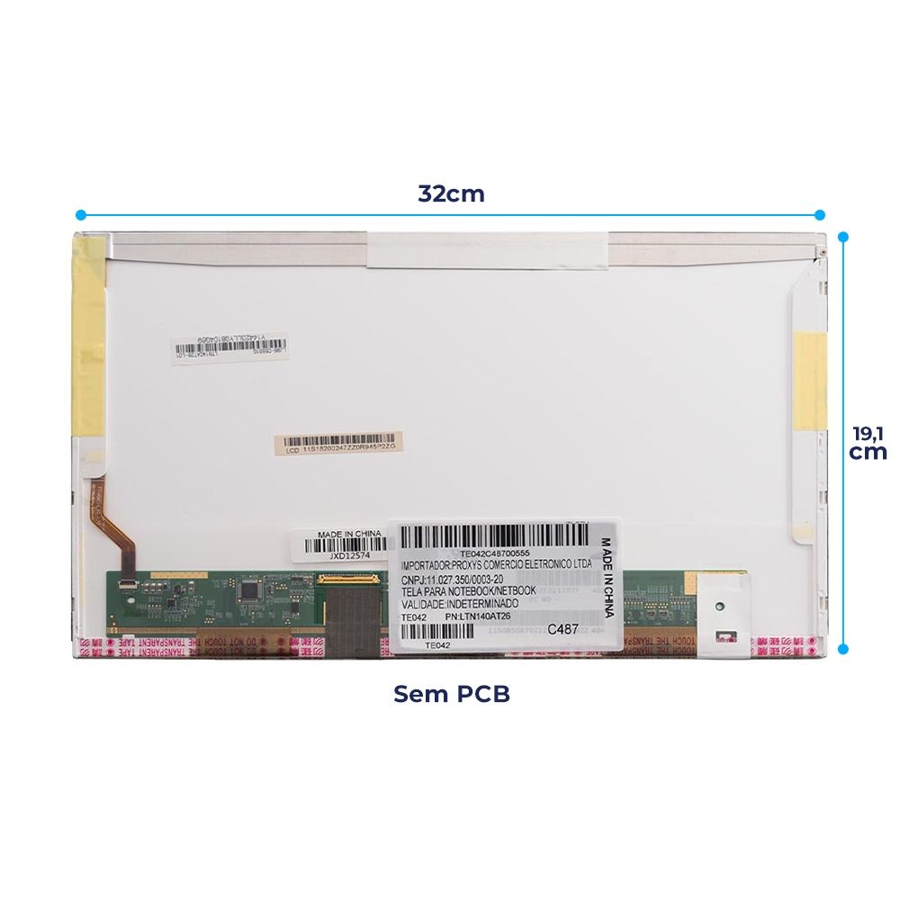 Tela 14" LED Para Notebook Acer Aspire 4253