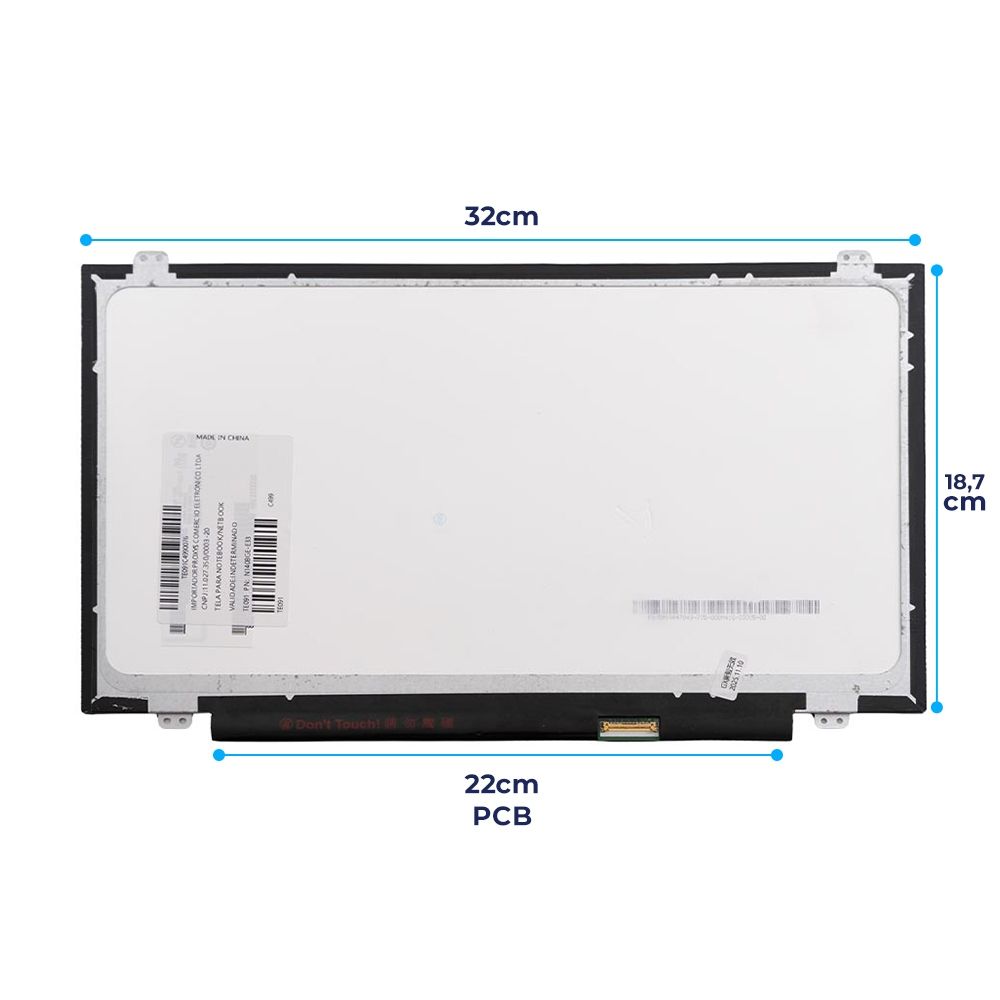 Tela 14" LED Slim Para Notebook Dell Inspiron 14-5457-A40