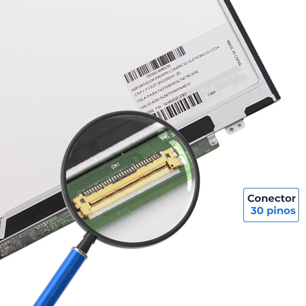 Tela 14" LED Slim Para Notebook Part Number LP140WH8(TP)(C2)