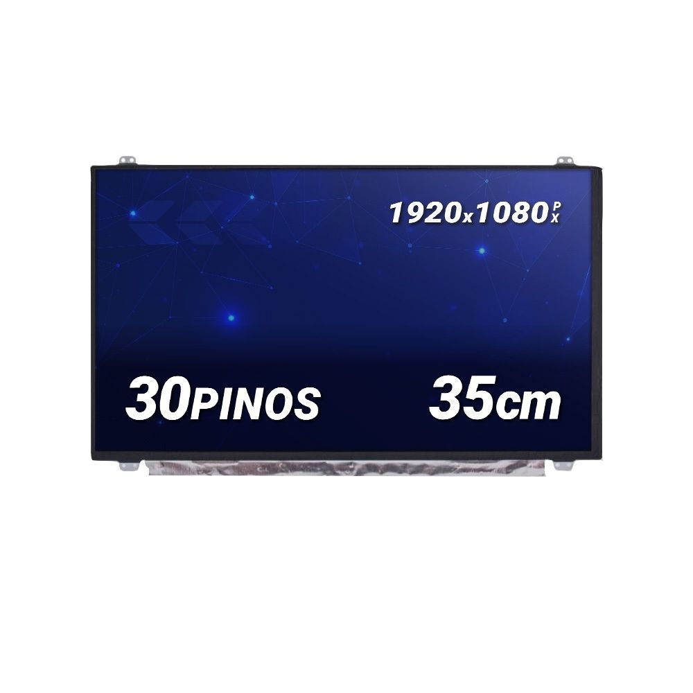 Tela LED Slim IPS de 15.6" para Notebook Asus X Series X555UB Fosca 1920 x 1080 30 Pinos qualidade A+ e 12 meses de garantia