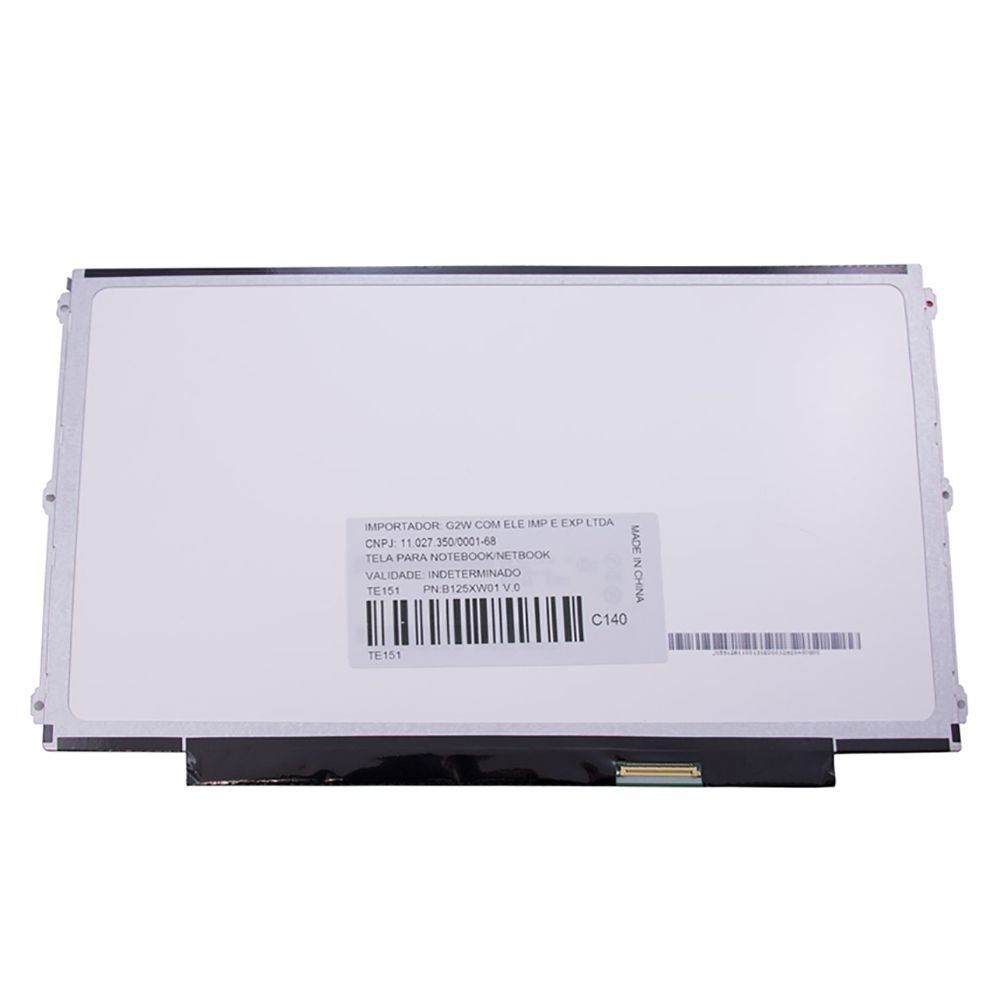Tela 12.5" LED Slim Para Notebook Part Number LP125WH2(TL)(E1)