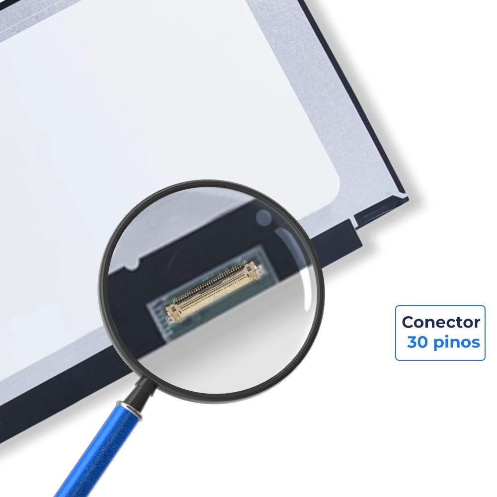 Tela 15.6" FHD 30 Pinos Fixação Sem Fixação Conector Inferior Direito 60Hz Fosca