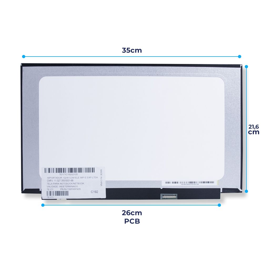 Tela 15.6 Notebook Lenovo Ideapad 3 15alc6 Nt156fhm-n43 V8.0