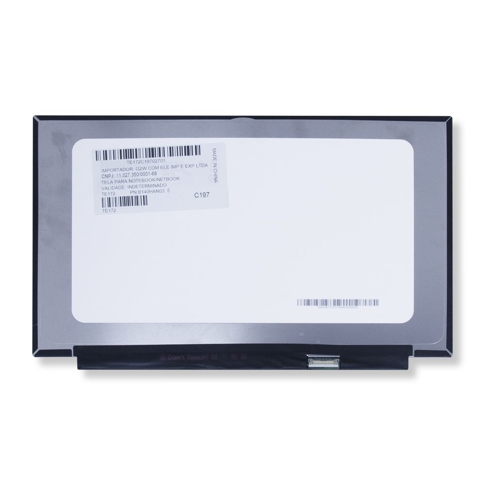 Tela 14" LED Slim Para Notebook Part Number NT140FHM-N44 V8.1