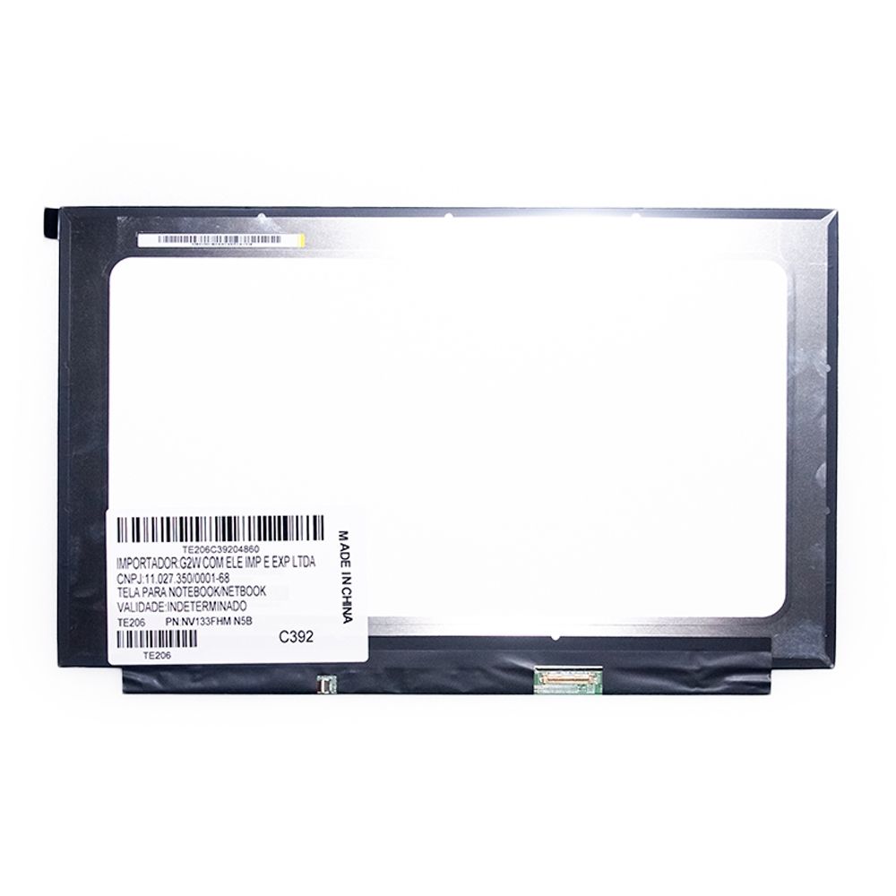 Tela 13.3" LED Slim IPS Para Notebook Dell Part Number NV133FHM-N6A