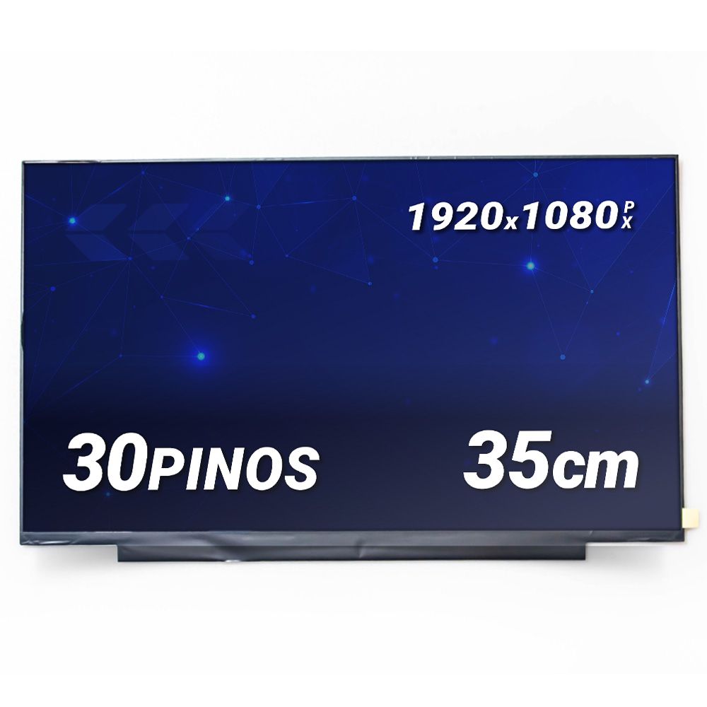 Tela LED Slim IPS de 15.6" para Notebook Bringit Fosca 1920 x 1080 30 Pinos qualidade A+ e 12 meses de garantia
