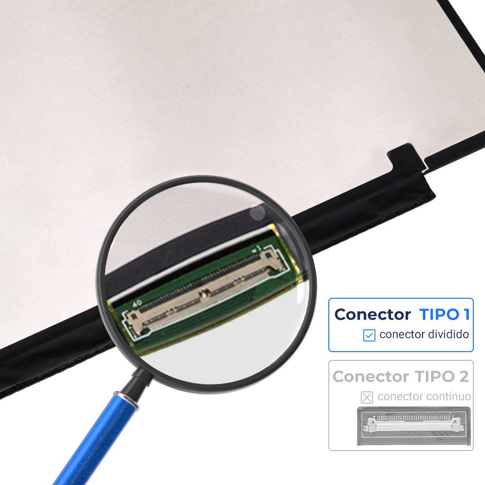 Tela LED Slim IPS de 13.3" para Notebook Part Number NE133QDM-N60 Fosca 2560 x 1600 40 Pinos qualidade A+ e 12 meses de garantia