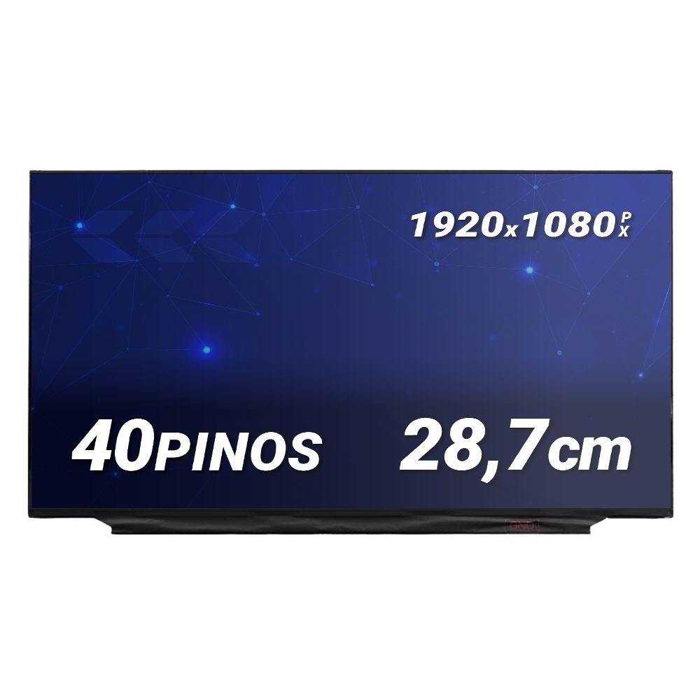 Tela LED Slim IPS de 17.3" para Notebook Part Number B173HAN04.7 Fosca 1920 x 1080 40 Pinos qualidade A+ e 12 meses de garantia