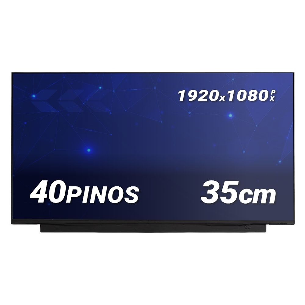 Tela LED Slim IPS de 15.6" para Notebook Part Number NE156FHM-NX2 V18.0 Fosca 1920 x 1080 40 Pinos qualidade A+ e 12 meses de garantia