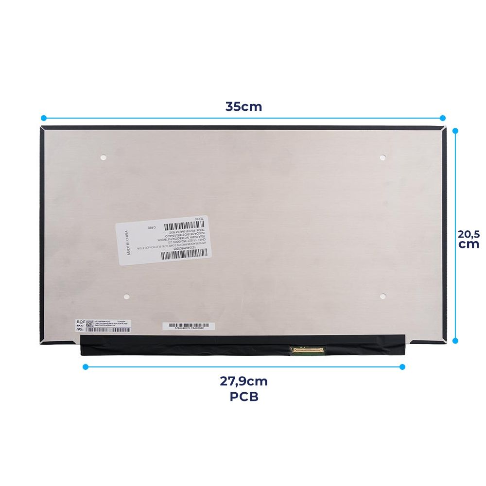 Tela 15.6" LED Slim IPS Para Notebook Dell Inspiron 15-I1300-A30P 40 Pinos