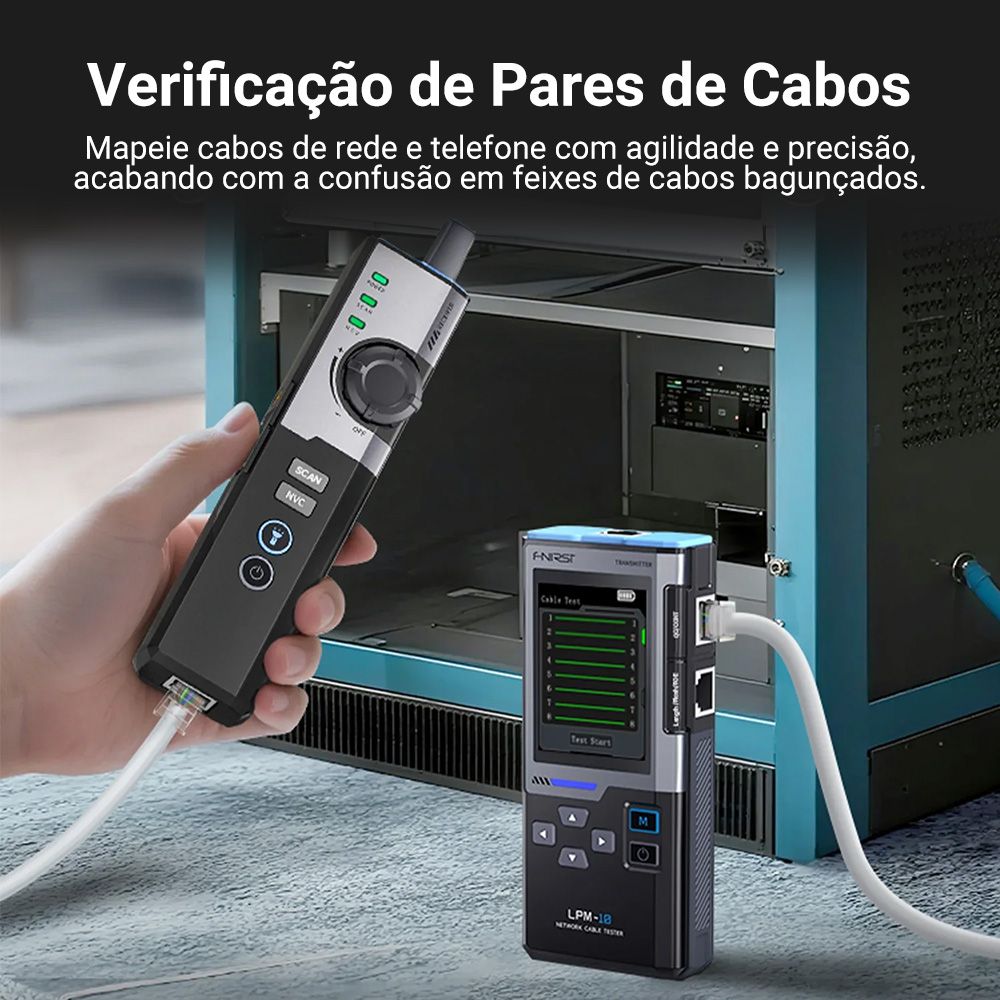Rastreador e Testador Multifuncional de Cabos de Rede FNIRSI LPM-10A