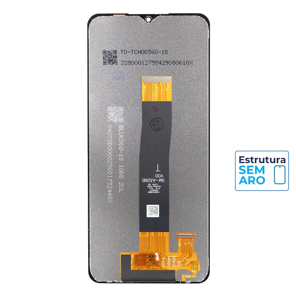Tela Frontal Display LCD Touch Compatível Samsung Galaxy A02 Sem Aro