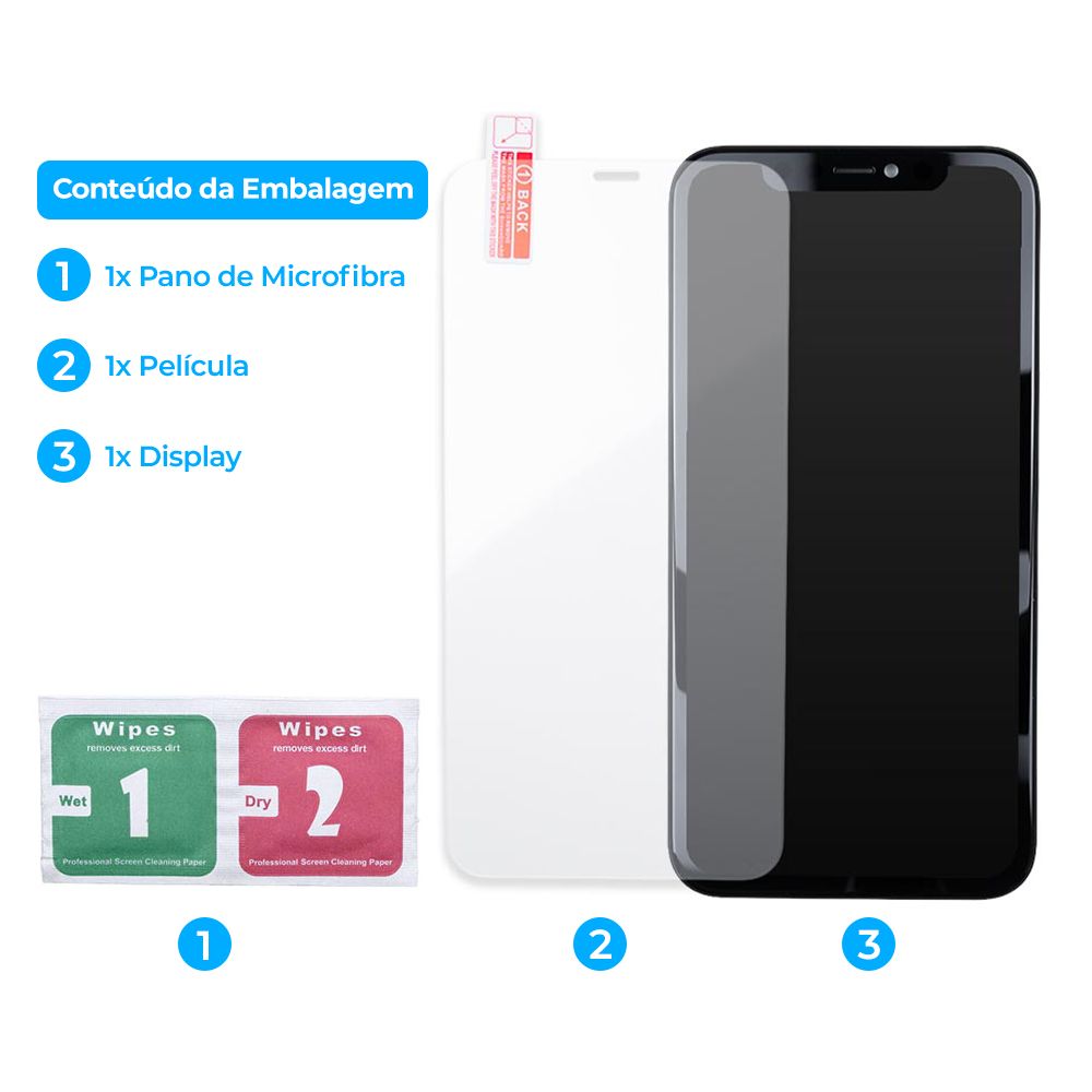 Tela Frontal Display LCD Touch Compatível com iPhone 11 A2221 + Película