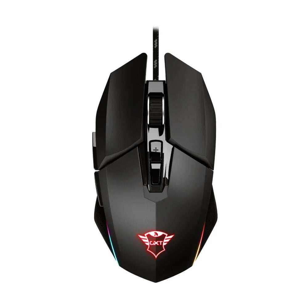 Mouse Gamer Trust GXT 950 Idon com Iluminação RGB, 6000 DPI, 7 Botões Programáveis, Plug and Play, Preto - 23645