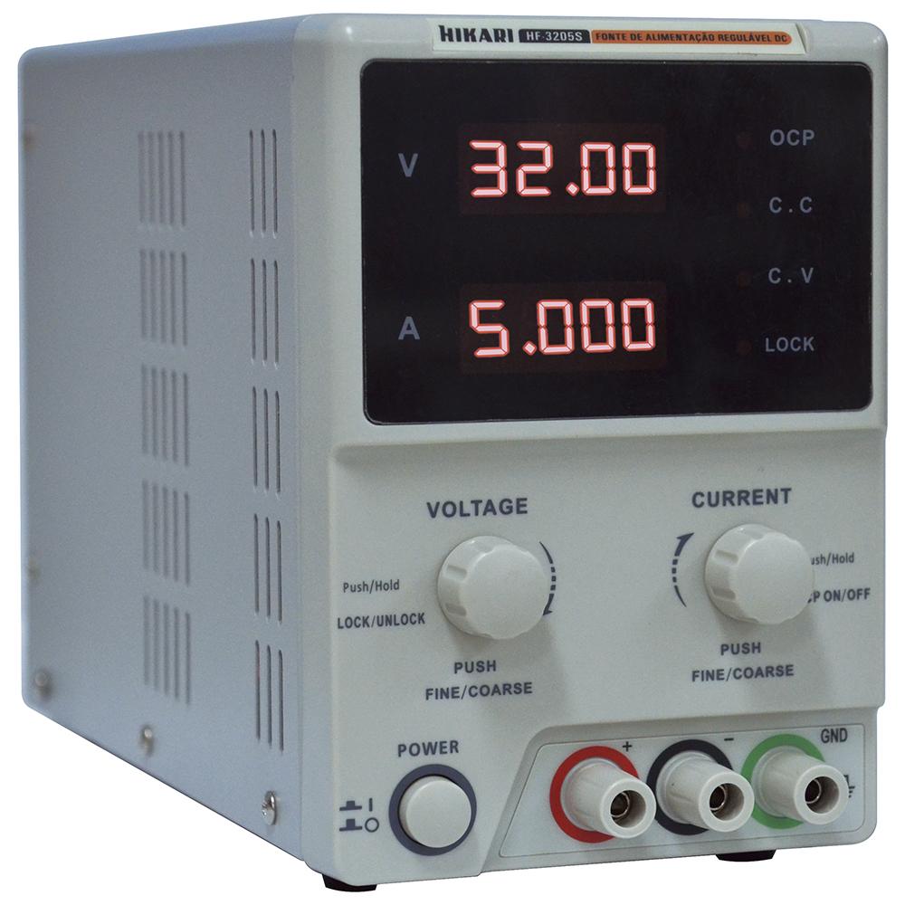 Fonte de alimentação Hikari DC 5A HF-3205S