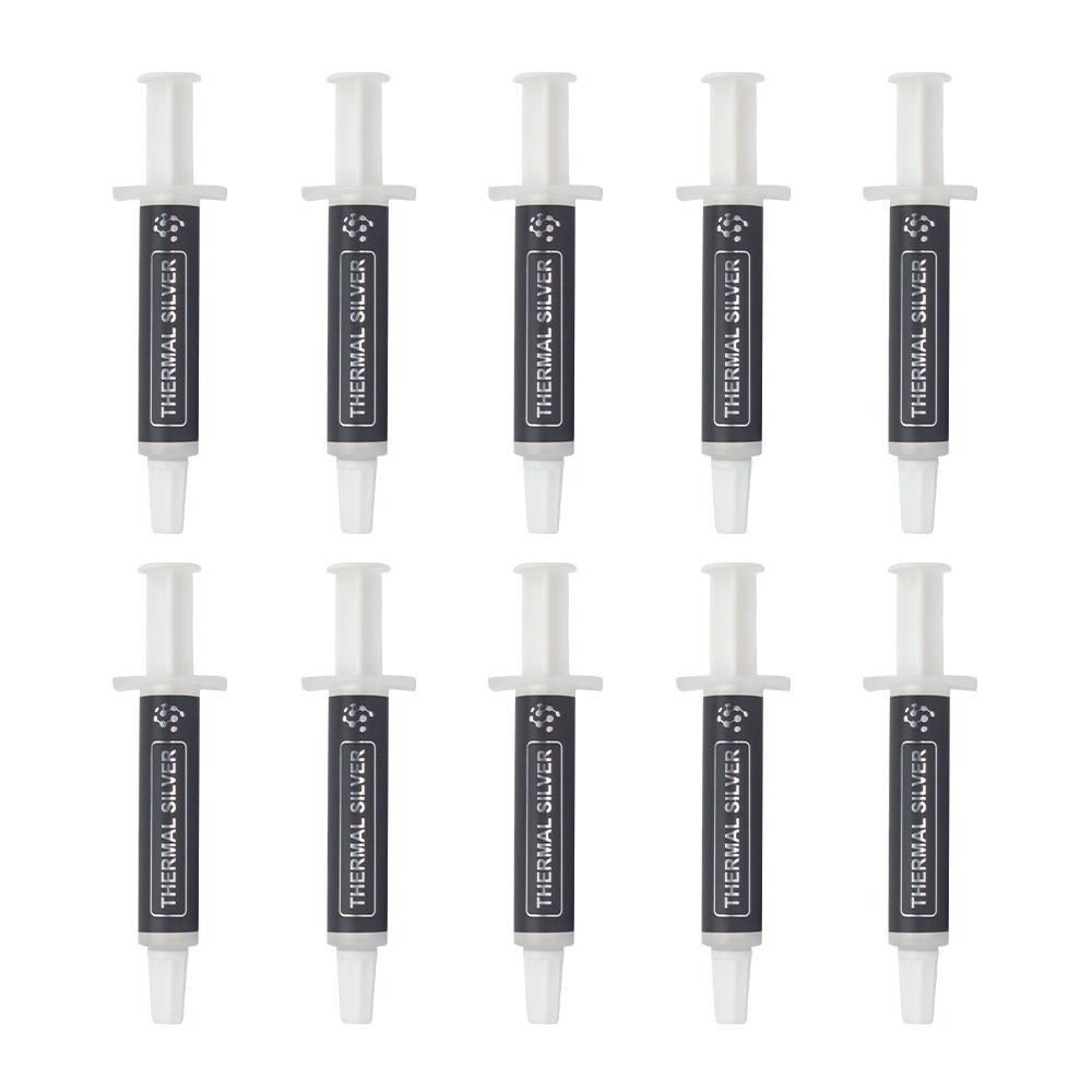 Kit com 10 unidades da Pasta Térmica Thermal Silver Implastec 5g