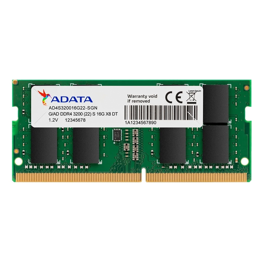 Memória Adata 16GB DDR4 3200MHz 1.2V AD4S320016G22-SGN