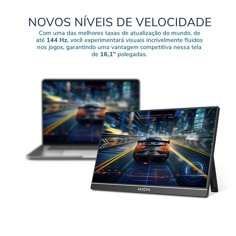 Monitor Portátil Arzopa Z1FC 16.1" FHD 1080P 144Hz