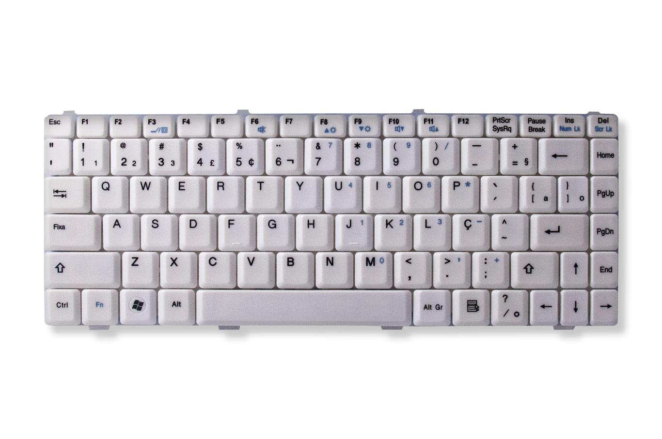 Teclado para Notebook Itautec Infoway W7645 | Branco ABNT2 - small enter