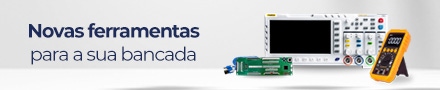 Novas ferramentas para sua bancada na bringIT! Osciloscópios digitais, multímetros e componentes eletrônicos com os melhores preços. Confira!