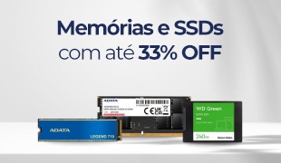 Promoção na bringIT: Memórias RAM e SSDs com até 33% de desconto! Marcas como ADATA e WD Green com preços especiais. Confira!